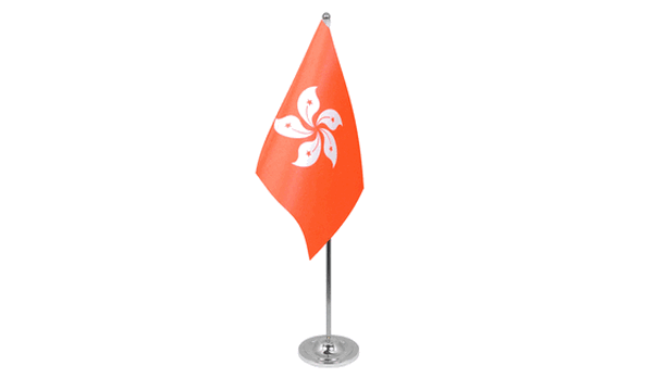 Hong Kong New Satin Table Flag